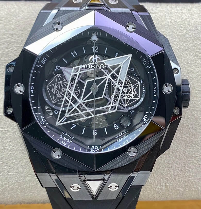 Hublot Big Bang Sang Bleu II 418.CX.1114.RX.MXM20 BB Factory 1:1 Best Edition Replica Watch Black Ceramic Case